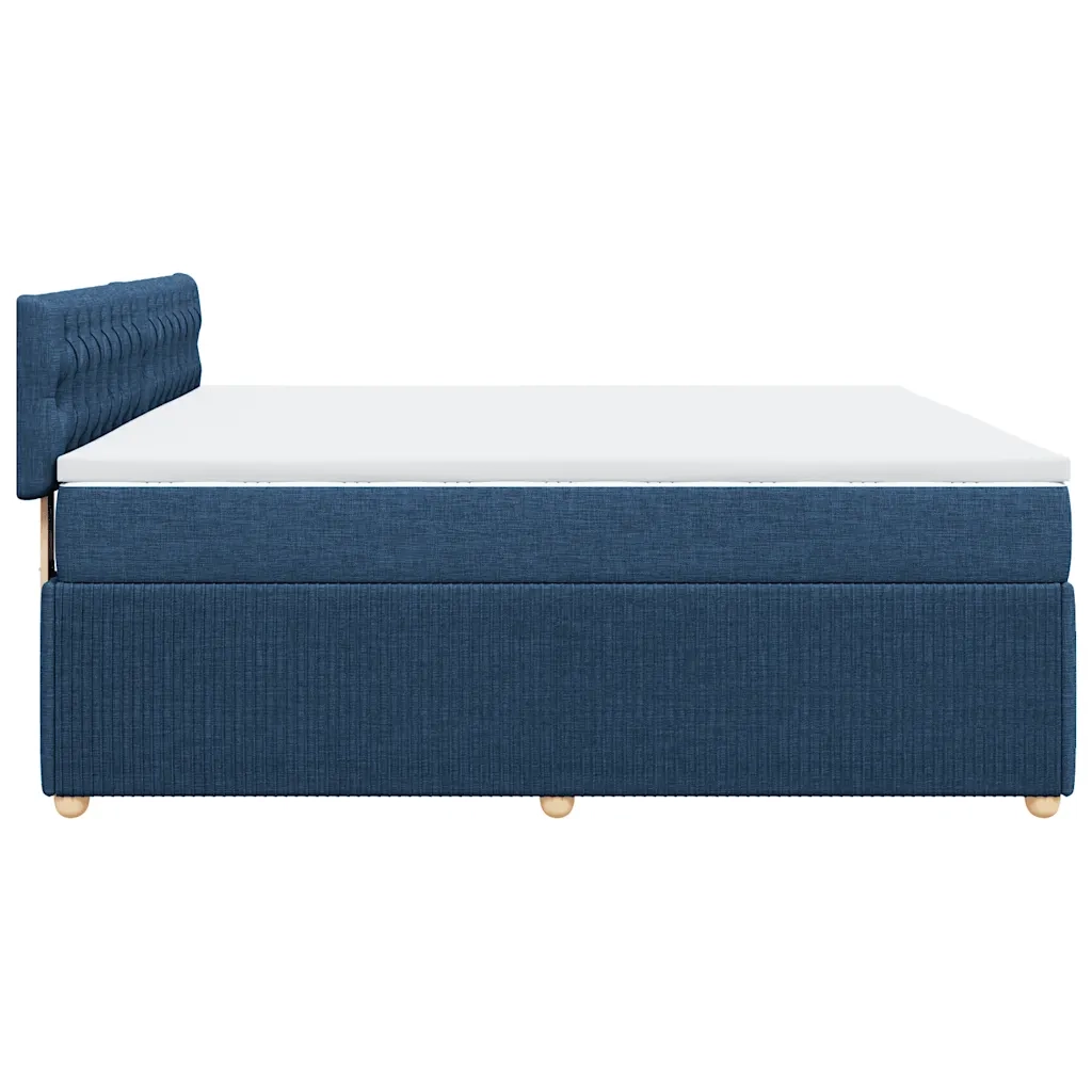 Giroletto a Molle con Materasso Blu 180x200 cm in Tessuto 3289848