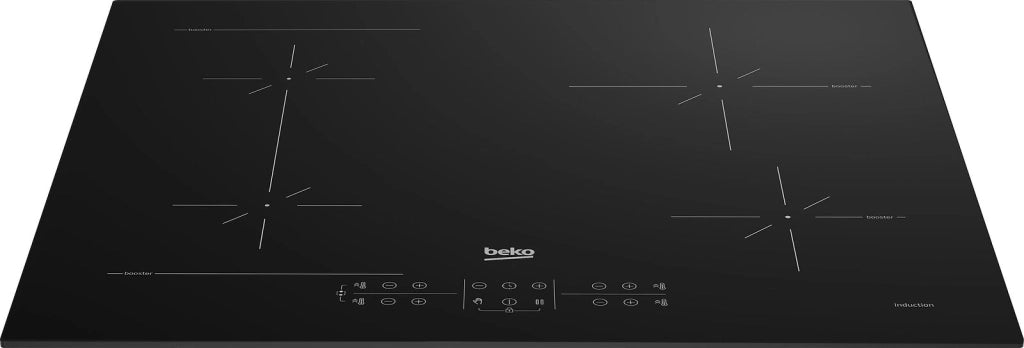 Beko HII64200SFMT piano cottura Nero Da incasso 59 cm Piano cottura a induzione 4 Fornello(i)