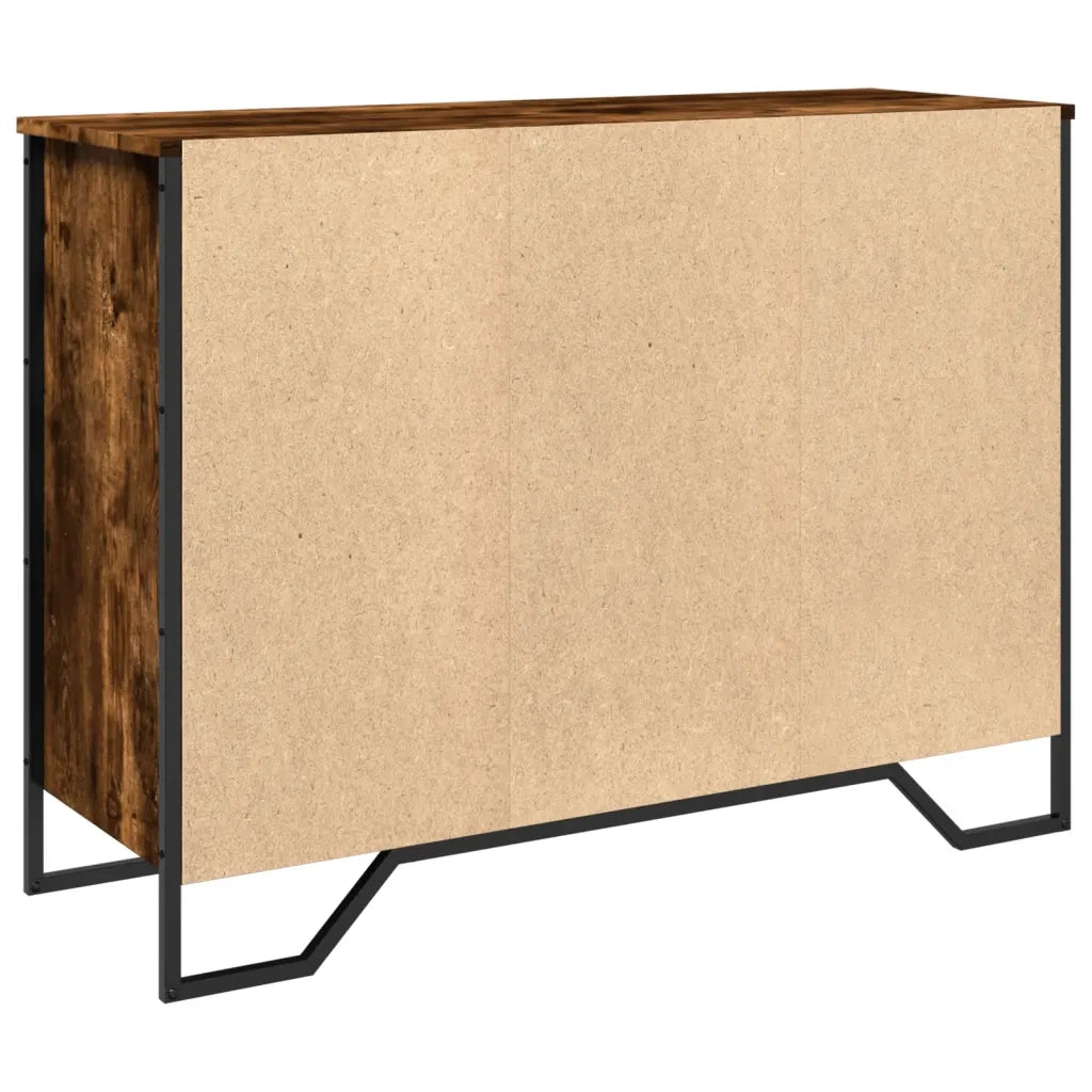 Credenza Rovere Fumo 101x35,5x74,5 cm in Legno Multistrato 848556