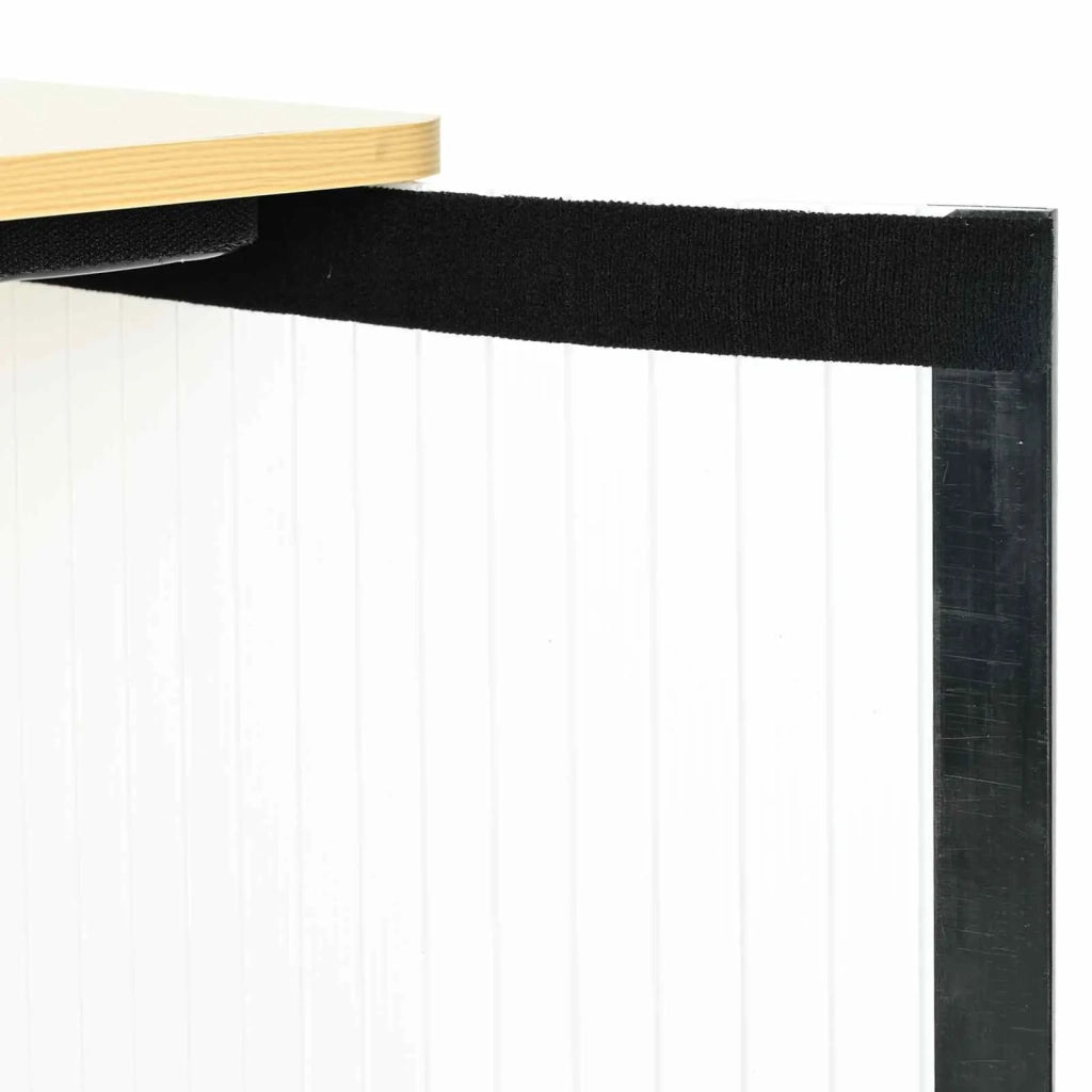 Bancone per fiera Marrone chiaro e bianco 80 x 40 x 93 cm 42046607
