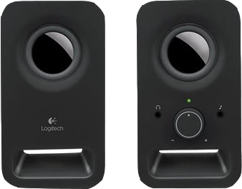 ORIGINAL Logitech Accessori per computer nero 980-000814 Z150 Lautsprecher Altoparlanti Logitech, Nero, sistema di altoparlanti multimediali 2.0, jack da 3,5 mm, suono pieno, facile da maneggiare
