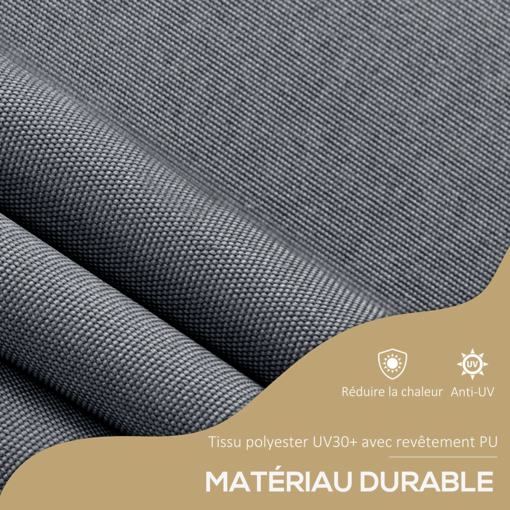 Appendiabiti autoportante retrattile ¨C zephmum ¨C grigio scuro 350x120x210-300 cm