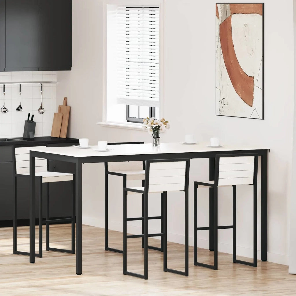 Tavolo da bar Bianco 200 x 100 x 105 cm Pino massello 3416328