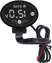 Voltmetro digitale 9-24 V per veicoli acquatici e motocicli - alta precisione - impermeabile con ABS - monitor di batteria