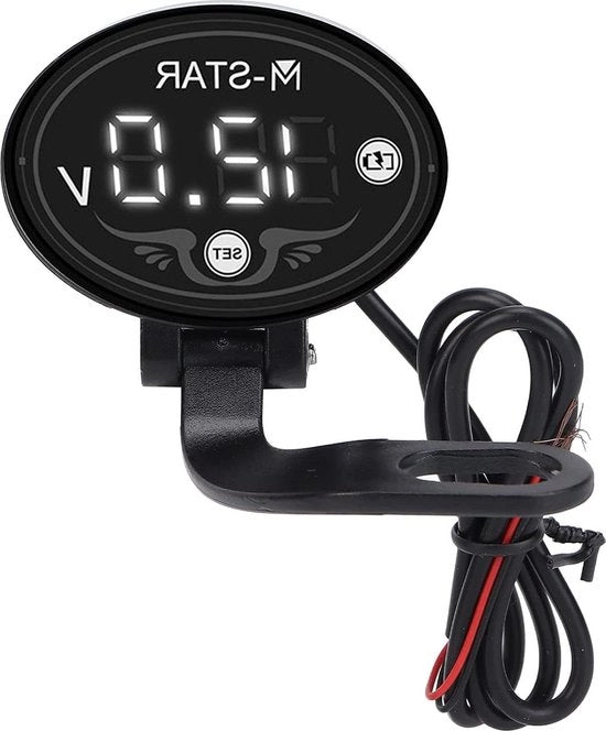 Voltmetro digitale 9-24 V per veicoli acquatici e motocicli - alta precisione - impermeabile con ABS - monitor di batteria