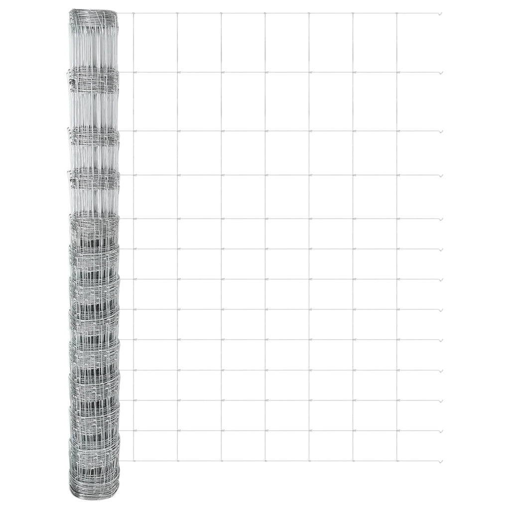 Recinzione da Campo  1.5x25 m Acciaio Galvanizzato