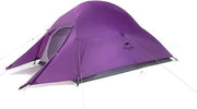 Tenda da Campeggio, 2 Persone Ultraleggera - Doppia Cappa - Impermeabile - Tenda da Escursionismo da 2 Persone con Materasso - Viola