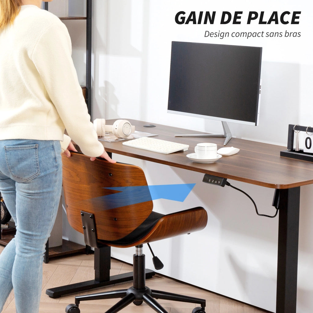 Sedia da ufficio ergonomica ¨C zephmum ¨C nero 52x54x84 cm