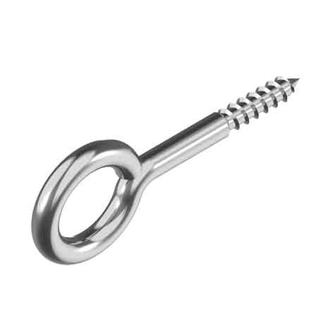 OCCHIOLO A VITE INOX 4x36 mm (Ø 8 mm) - 50 pezzi