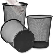 Set di 3 aspiratori metallici - 12 litri - adatti per camere da letto e bagni - rete metallica