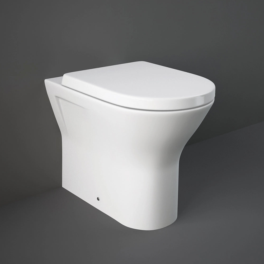 Vaso filomuro Rak serie Resort con scarico Rimless a parete o a terra