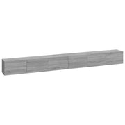 Set di mobili in legno ingegnerizzato Sonoma da 3 pezzi (mobile credenza mobile TV soggiorno camera da letto salotto) - Grigio - 02_0024630