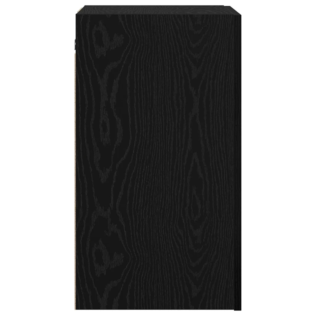 vidaXL Mobile TV da Muro 2 pcs Rovere nero Legno multistrato