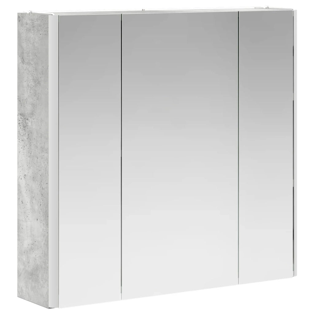Mobiletto per specchio da bagno Grigio cemento