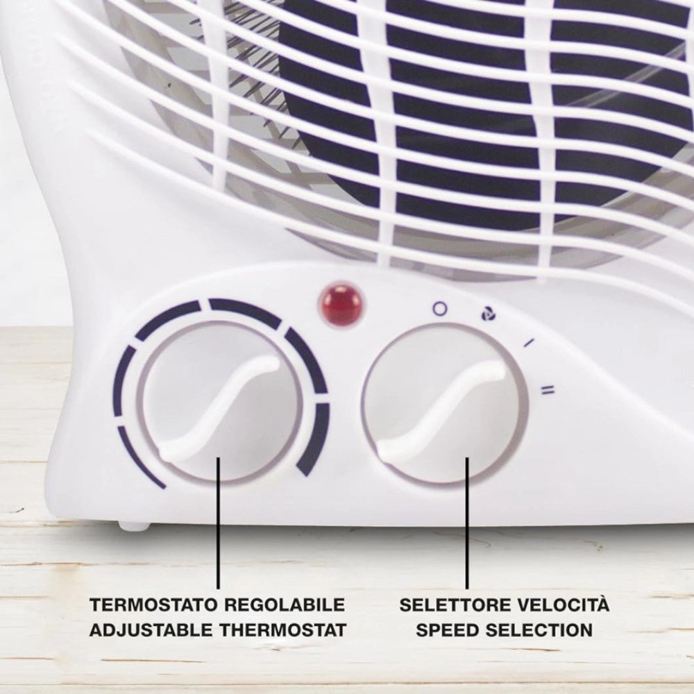 Trade Shop - Caldobagno Elettrico A Basso Consumo Energetico Stufa Stufetta Termoventilatore -