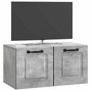 Mobile TV da Muro | Armadietto TV | Mobile Porta TV Grigio Cemento 59,5 x 31 x 30 cm