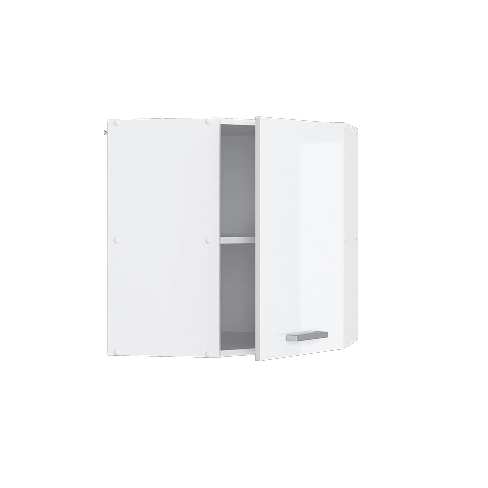 Vicco Pensile universale Bianco lucido 57 cm Pensile ad angolo con anta