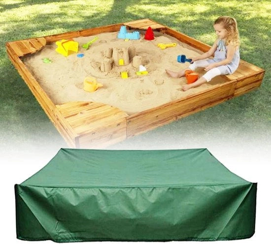 Copertura per vasca da sabbia - Impermeabile - 150 x 150 cm - Per la copertura di vasche da sabbia nei parchi, nelle aree di divertimento e sulle spiagge