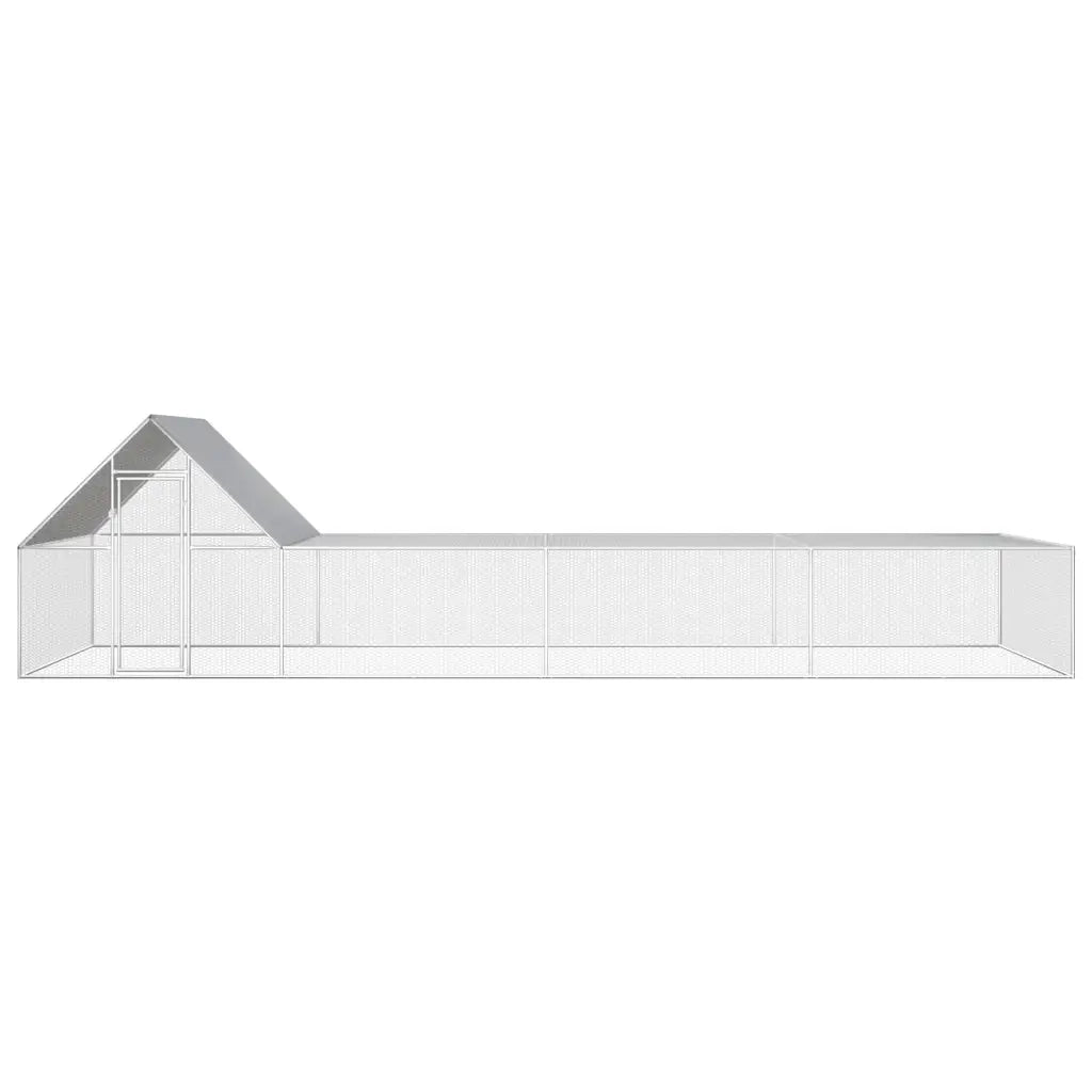 Pollaio 8x2x2 m in Acciaio Zincato 144558