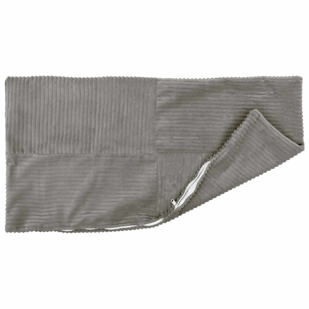 Federa 2 pcs ALMELO Grigio Chiaro 30 x 50 cm corduroy 913957