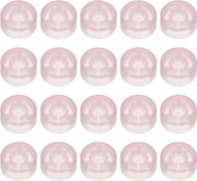 Set di 20 Coperture di Pedale per Chitarra - Plastica - 3/8" - Pedale Effetto Chitarra - Rosa Pastello - Protezione contro Polvere e Sporcizia