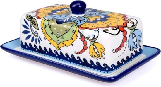 Vaso di Porcellana - Decorato a mano - Decorativo per Presentazione di Tavola