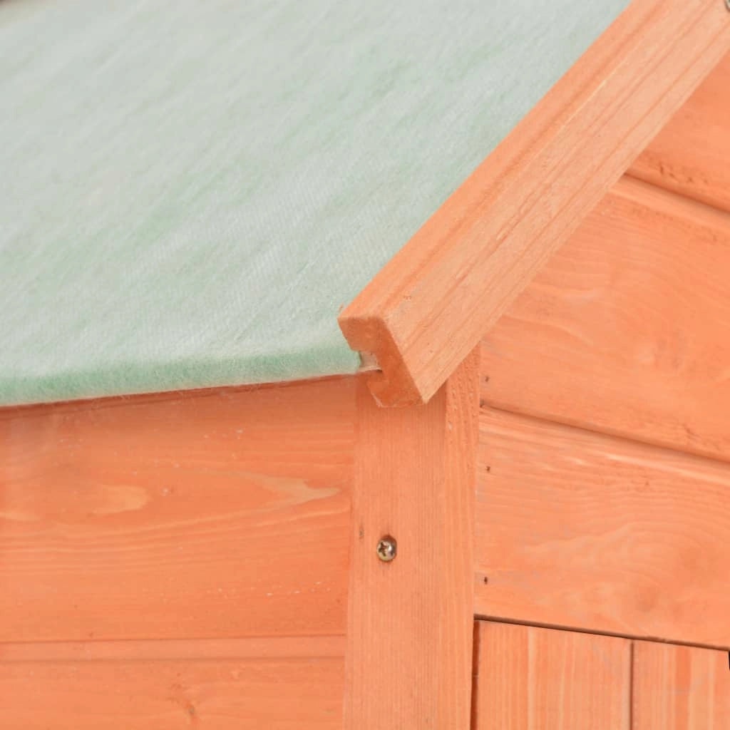 Casetta da giardino cabina ripostiglio casetta da esterno robusta casetta per attrezzi 71 x 60 x 213 cm legno marrone 02_0022178