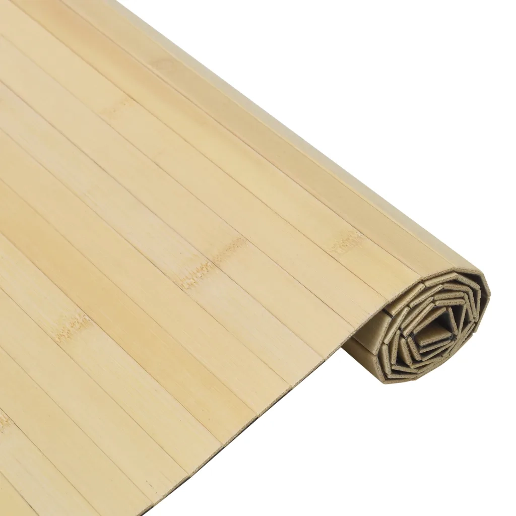 Tappeto Rettangolare Natura Chiaro 70x100 cm in BambÃ¹