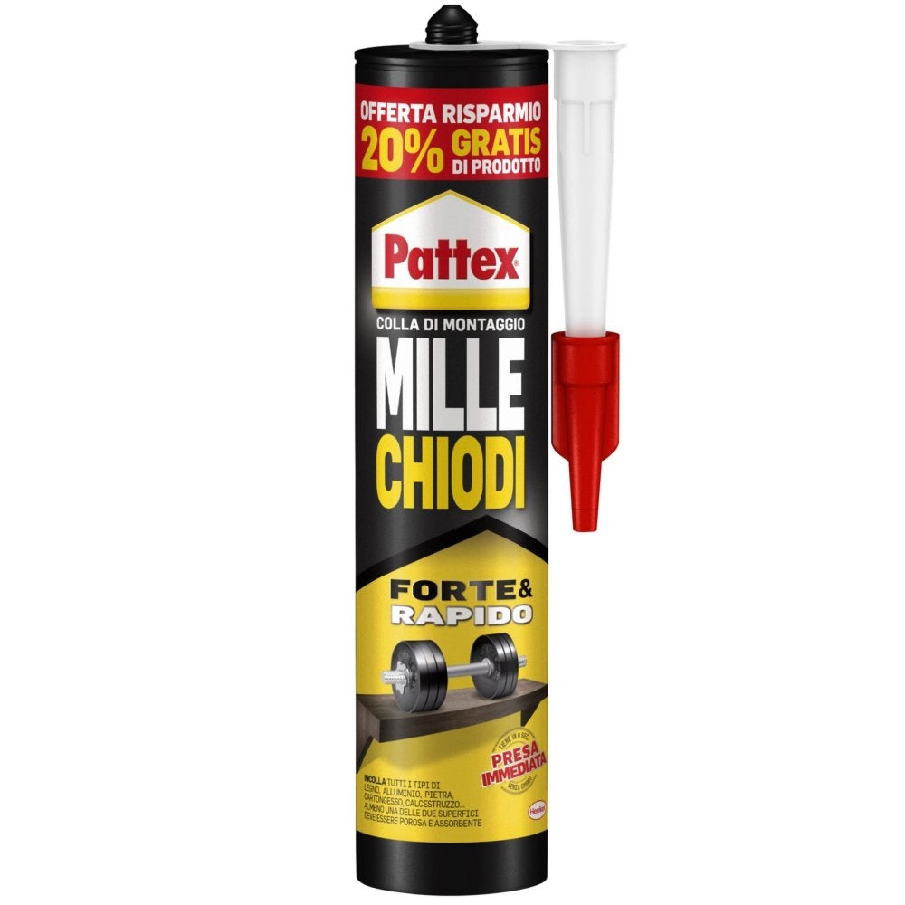 12pz pattex millechiodi original cartuccia gr.400 cod:ferx.7999