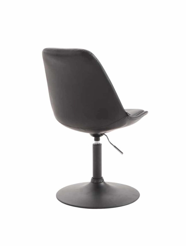 Set di 4 sedie da pranzo Maverick in ecopelle nero,nero