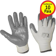 Guanti in nitrile grigio taglia misura 8 confezione 10 paia
