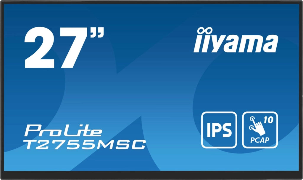 Iiyama prolite t2755msc-b1 monitor pc 68,6 cm (27") 1920 x 1080 pixel full hd led touch screen da tavolo nero