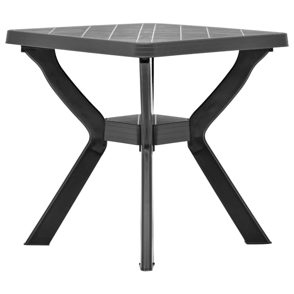 Tavolino da Giardino | Tavolo da Bistrot Antracite 70x70x72 cm in Plastica