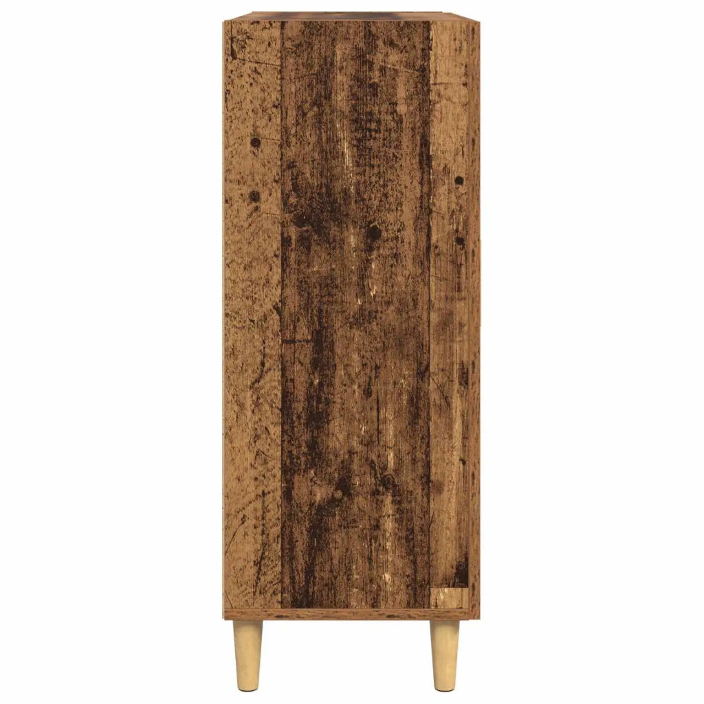 Credenza | Madia | Buffet da pranzo | Armadio da pranzo Legno vecchio 34 x 69.5 x 90 cm Legno multistrato
