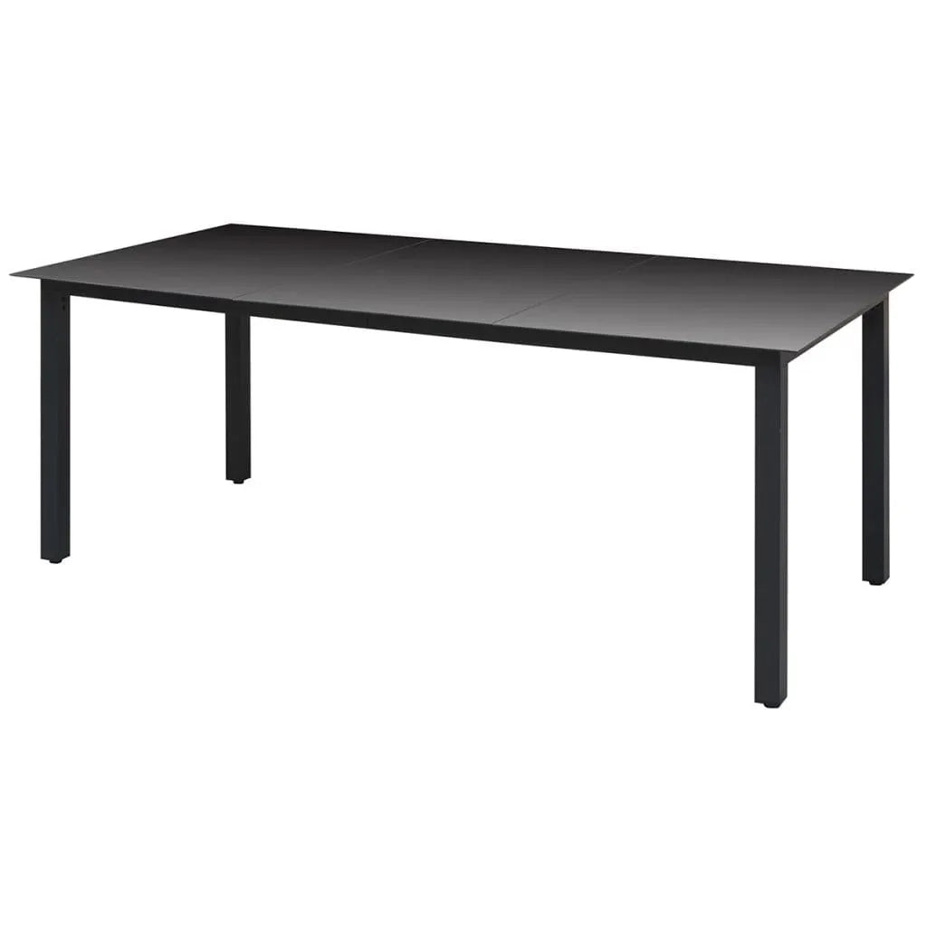 Set da Pranzo per Giardino 7 pz con Cuscini Polyrattan Grigio cod mxl 39710