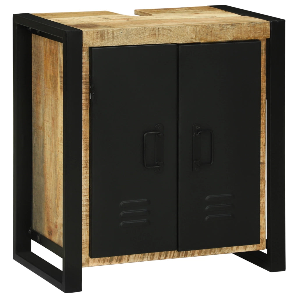 Mobile lavabo 55x35x60 cm in legno massello di mango
