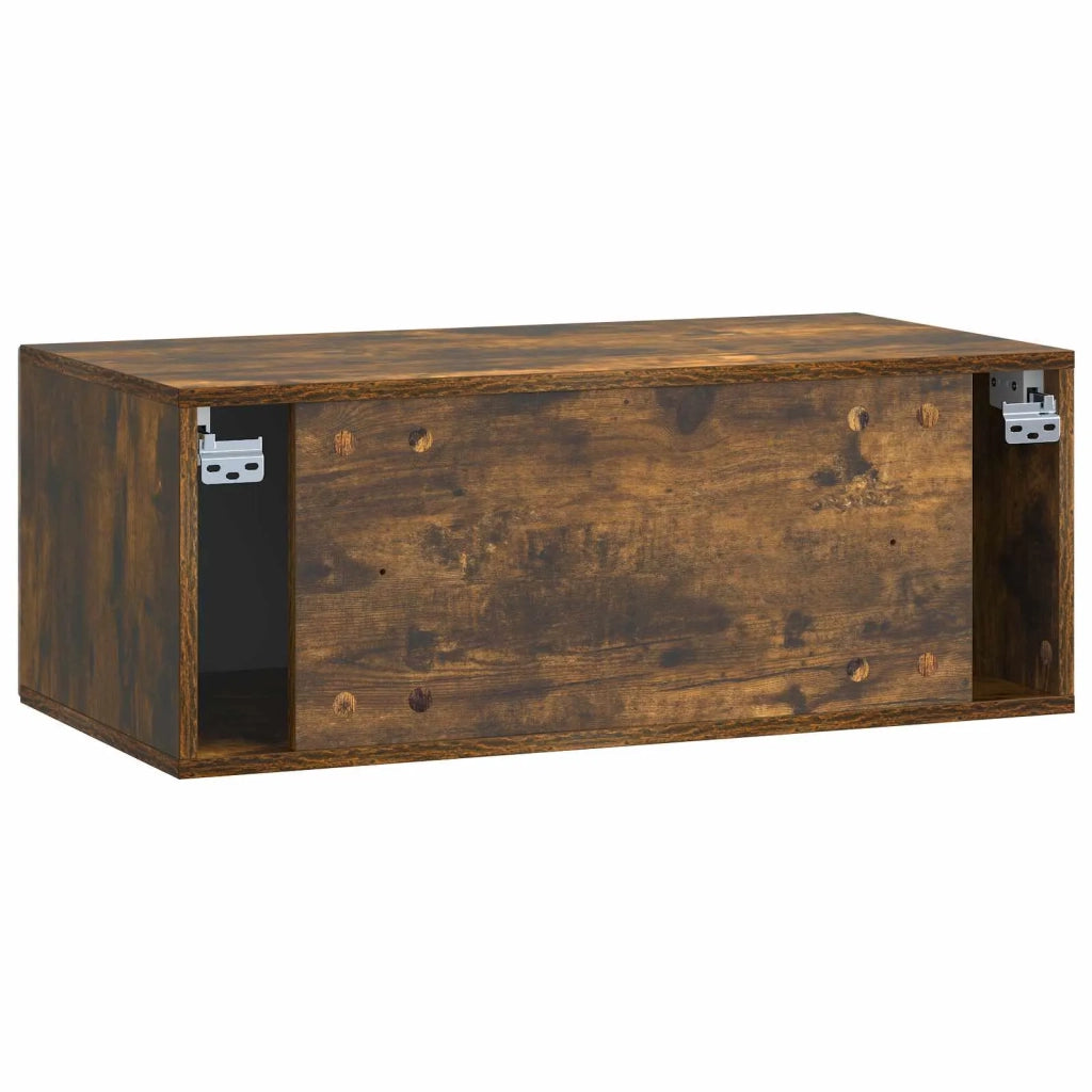 Mobile Porta TV da Muro Rovere Fumo 78,5 x 41 x 30 cm