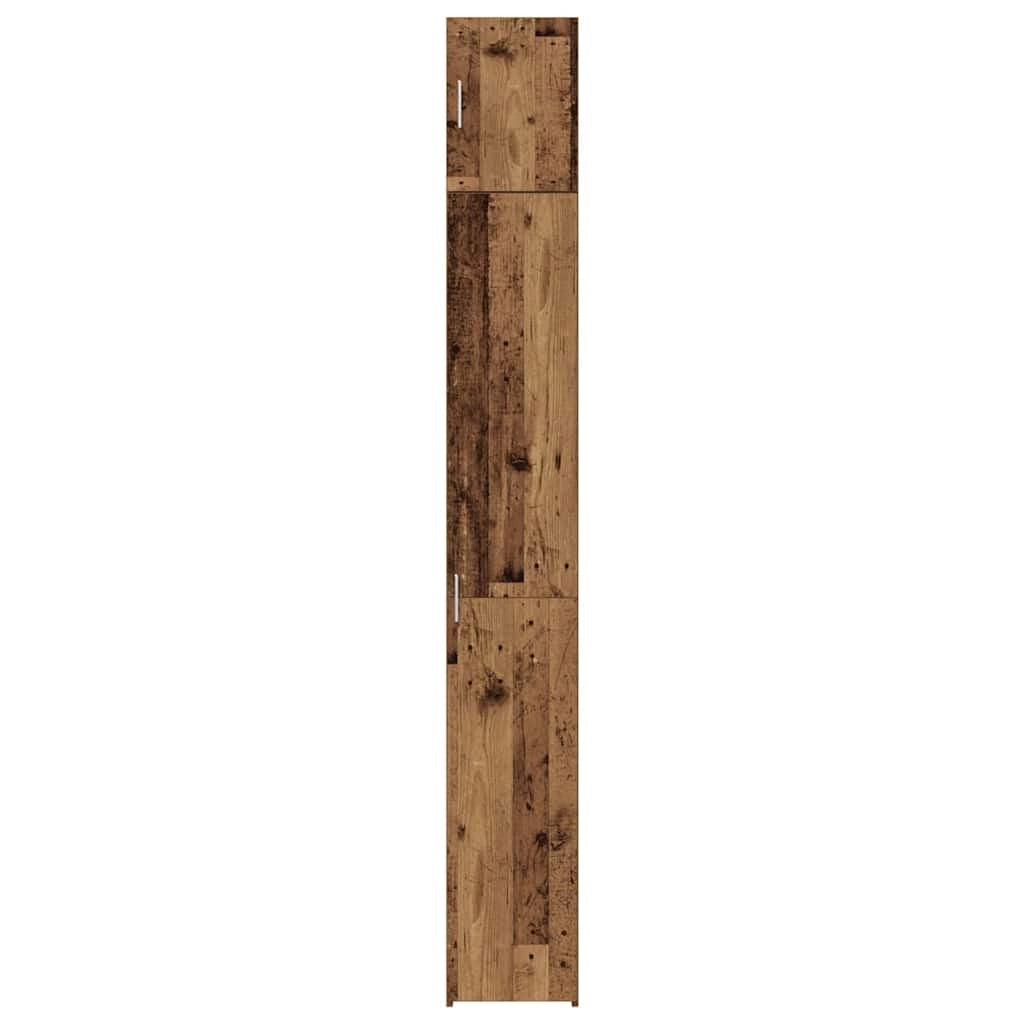 Mobiletto moderno e compatto dal design pulito adatto per ufficio o soggiorno 30 x 42,5 x 225 cm in legno anticato 02_0055996