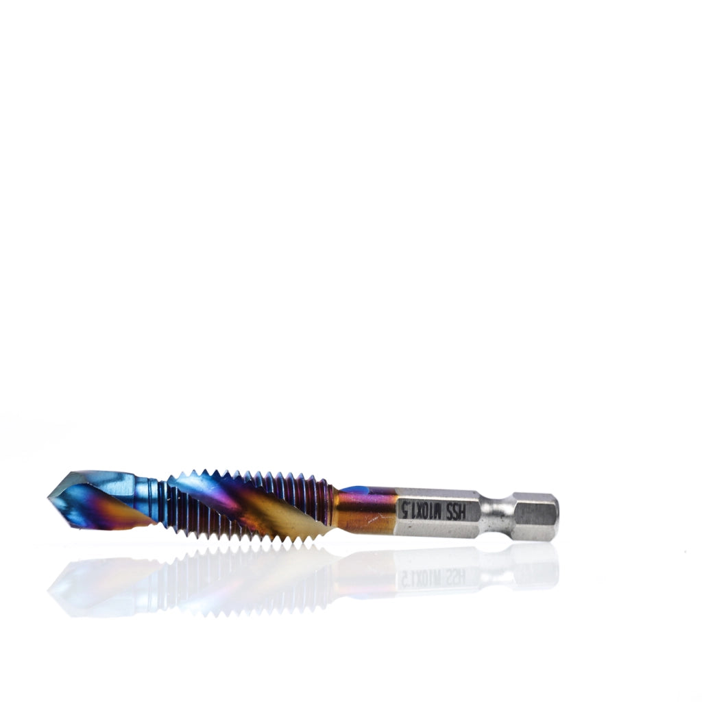 Set di Punte Maschiatrici M3-M8 – Acciaio HSS di Alta Qualità | 6 Pezzi, Attacco 1/4" | Per Metallo, Legno, Plastica