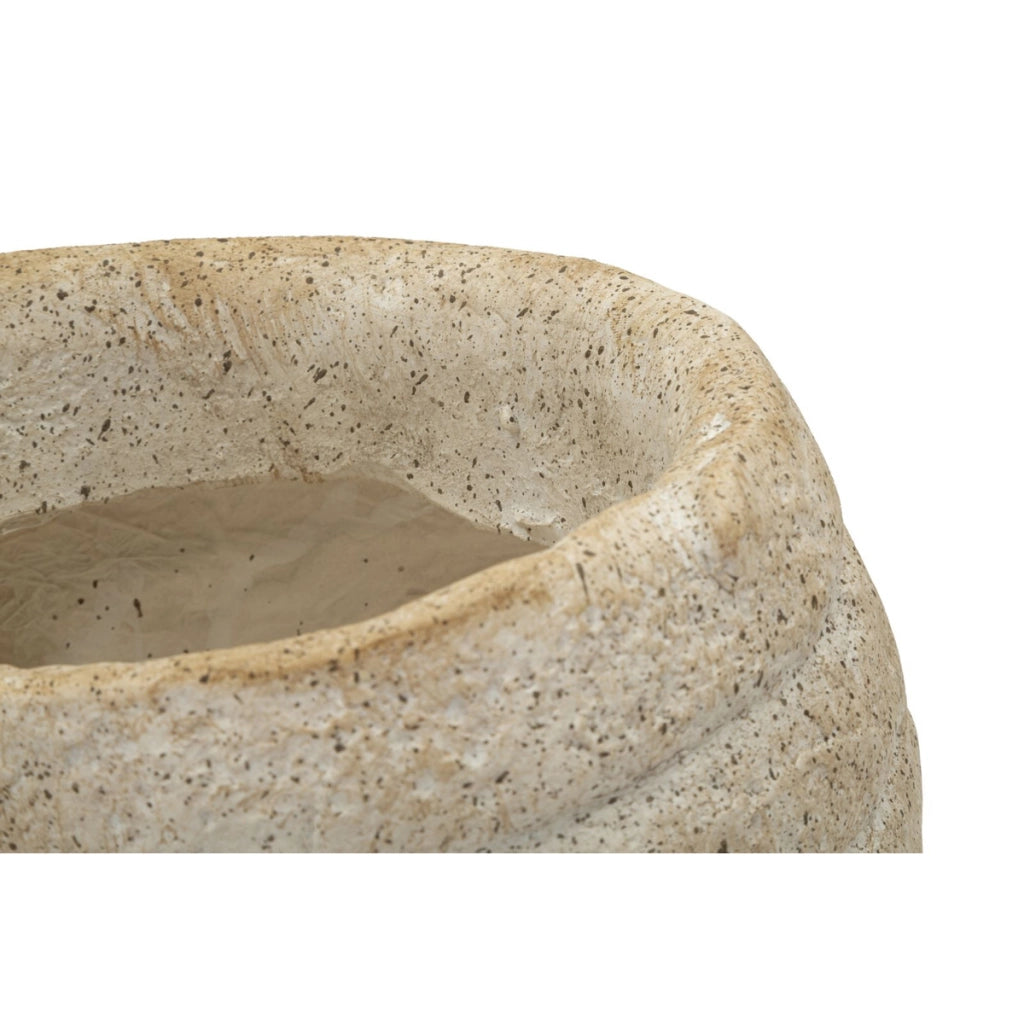 Vaso Decorativo VKH1048, Beige, MgO, 33x19x23 cm