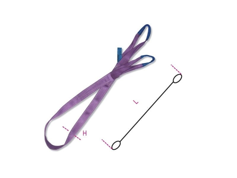 Fascia di sollevamento Betafer Robur 8150 4-T1 alta tenacità 2 strati 1000Kg - 1 metro
