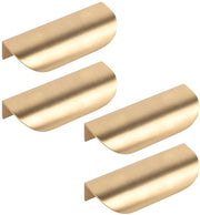 Maniglia a forma di foglia 116 x 44 mm - Lega di alta qualità - 4 pezzi - Resistenze all'umidità - Resistenze alla corrosione - Facile da installare - Maniglie di porta