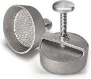 Hamburger pers professionale - hamburger pers in alluminio con rivestimento antifiamma - adatta per hamburger perfetti - 1 pezzo - alluminio