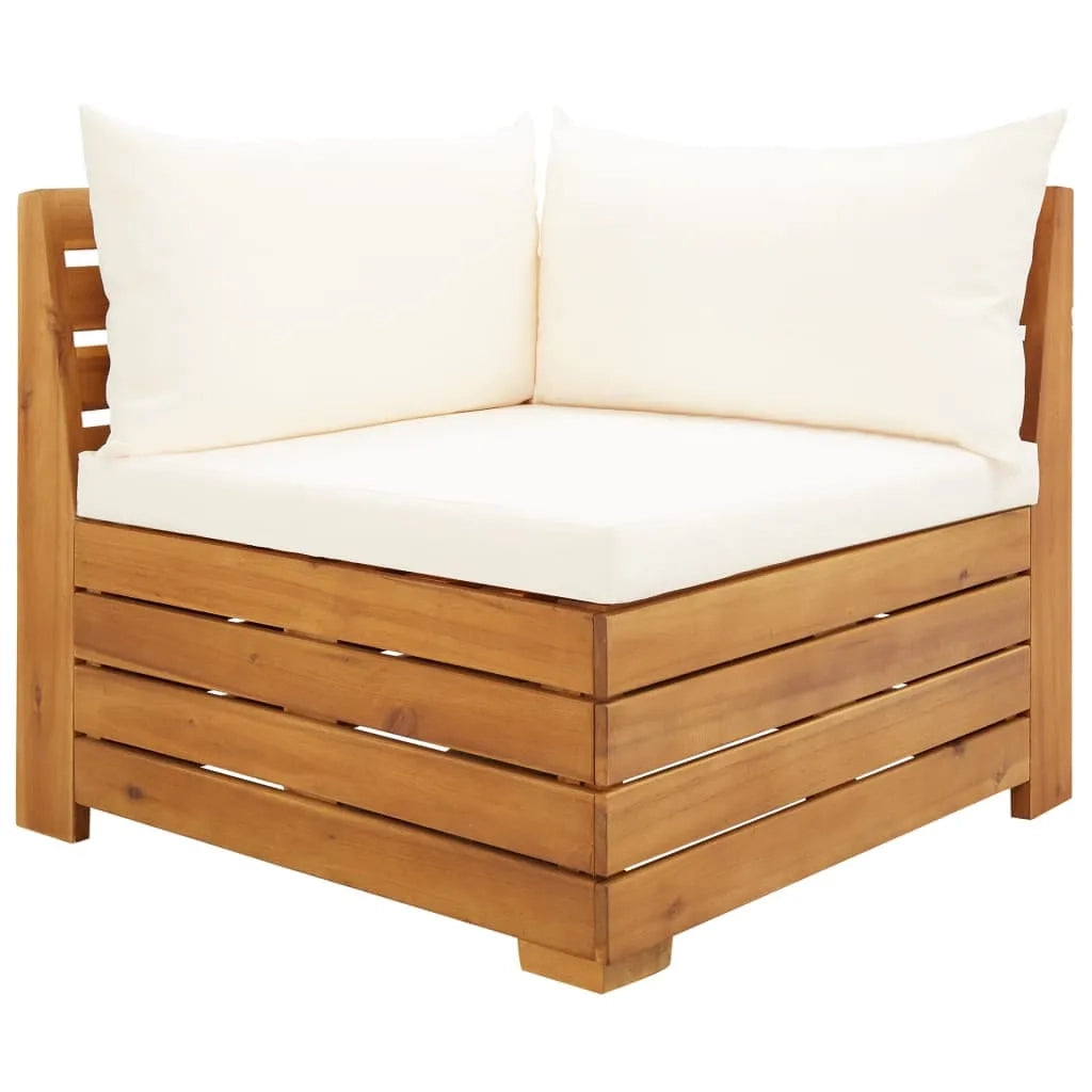 Salotto da Giardino-Set Divani da Giardino2 pz con Cuscini in Massello di Acacia 758904