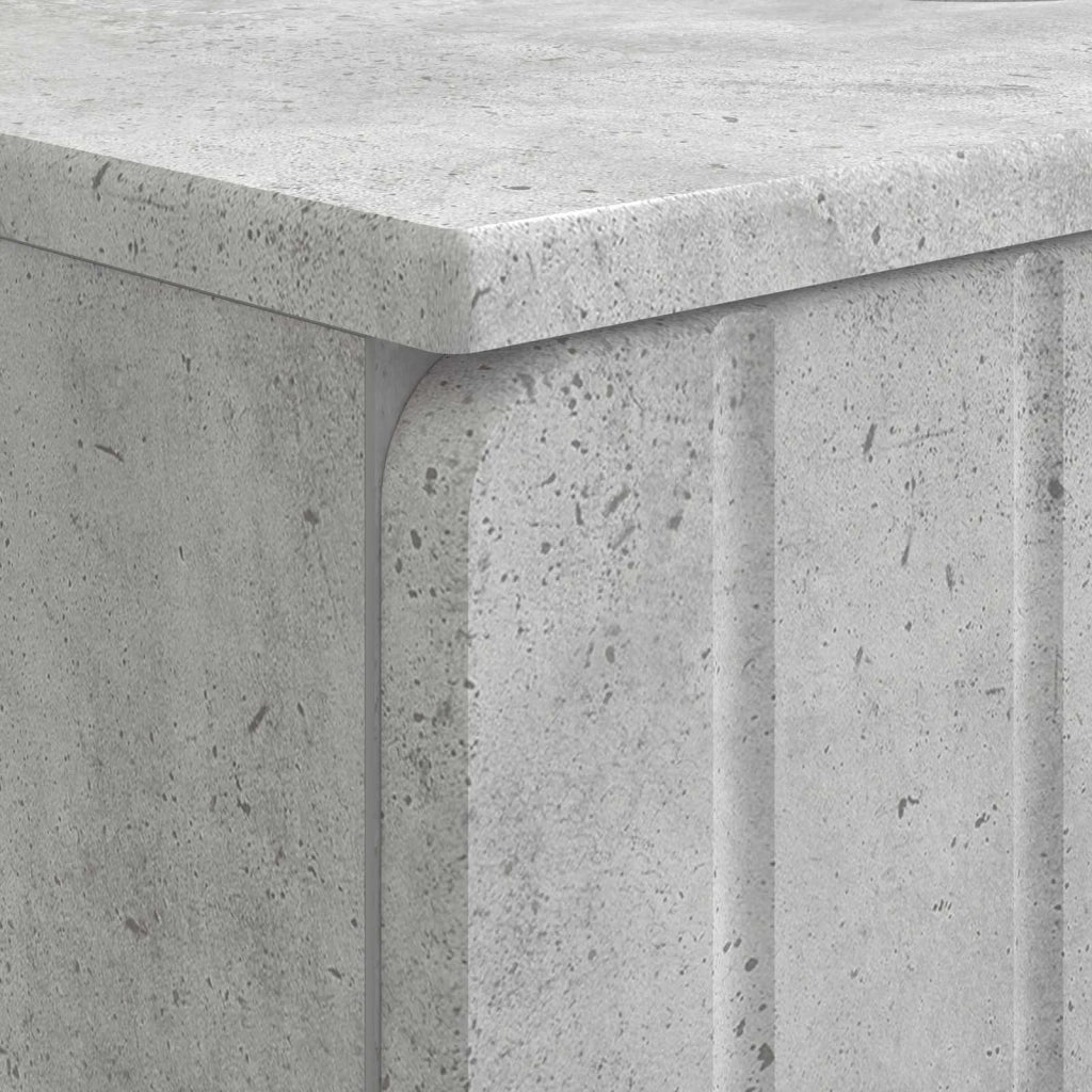 Armadio per Lavabo da Bagno ZWOLLE Grigio Cemento 896348