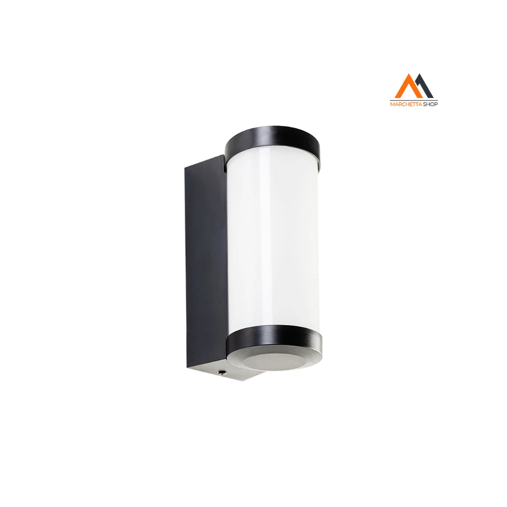 APPLIQUE LED 'ROLLO' 3+3 W 425 lumen / 4000K - nero