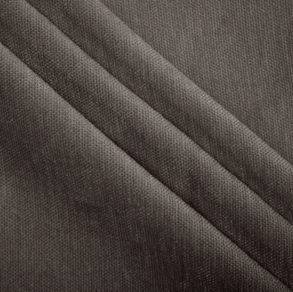 Divano modulare 253x143x88 cm in chenille con pouf e cuscini mobili; marrone