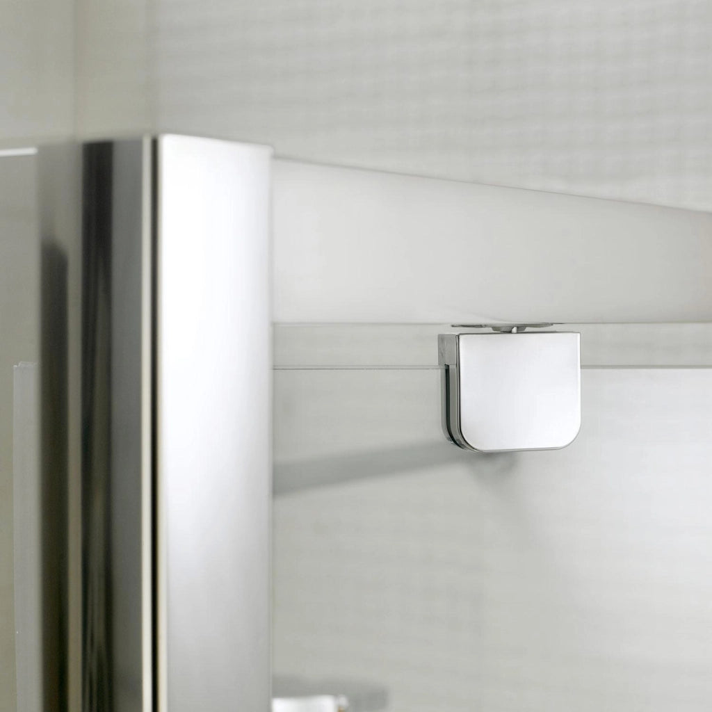 Box Doccia Angolare 90x90 cm 1 Anta Battente in Cristallo Trasparente 6mm H185 Fosterberg Koge Duo