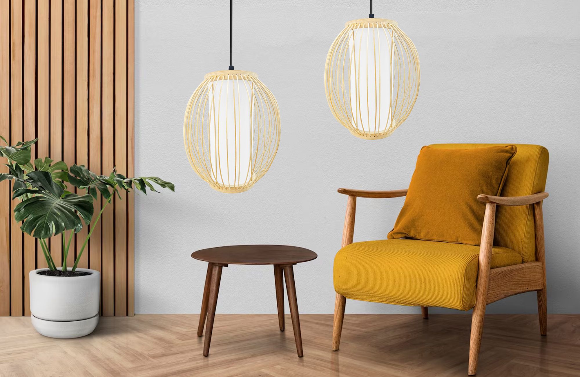 Lampada Da Soffitto Bamboo APP1634-1CP