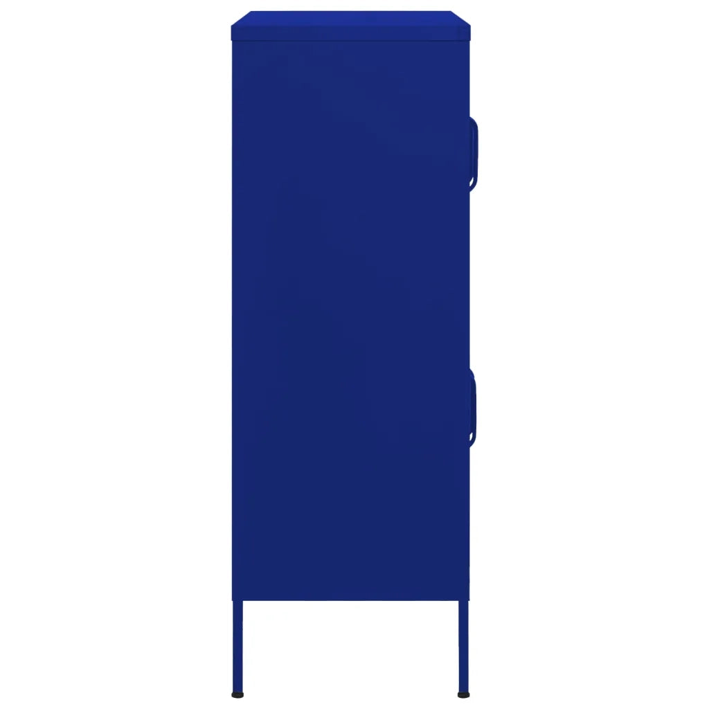 Armadietto Blu Marino 80x35x101,5 cm in Acciaio 336136